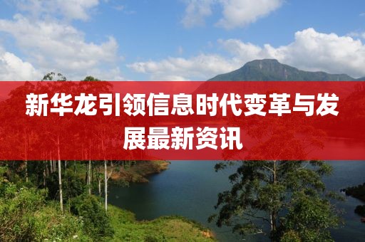 新華龍引領信息時代變革與發(fā)展最新資訊