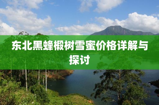 東北黑蜂椴樹雪蜜價(jià)格詳解與探討
