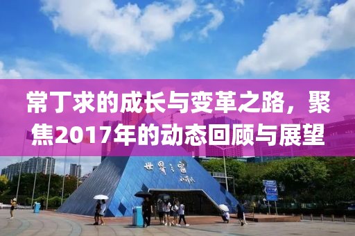 常丁求的成長與變革之路，聚焦2017年的動態(tài)回顧與展望
