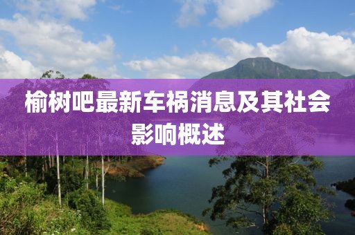榆樹吧最新車禍消息及其社會影響概述