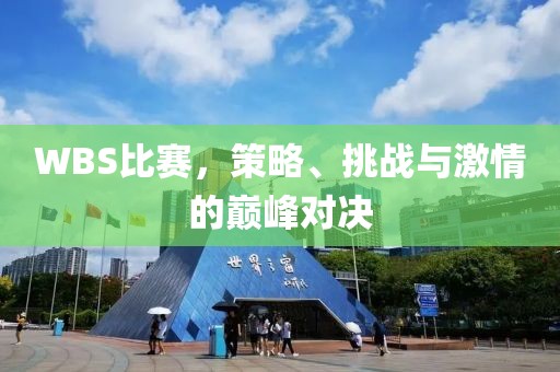 WBS比賽，策略、挑戰(zhàn)與激情的巔峰對決