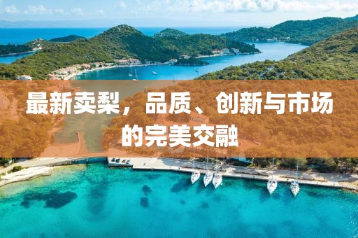 最新賣梨，品質(zhì)、創(chuàng)新與市場的完美交融