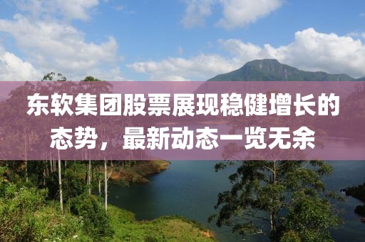 東軟集團(tuán)股票展現(xiàn)穩(wěn)健增長的態(tài)勢，最新動態(tài)一覽無余