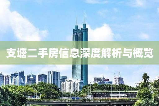 支塘二手房信息深度解析與概覽