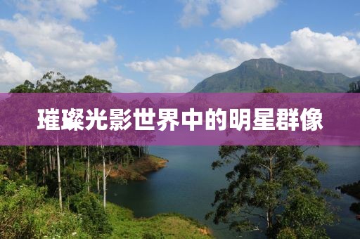 璀璨光影世界中的明星群像