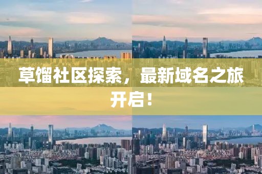 草餾社區(qū)探索，最新域名之旅開啟！