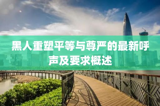 黑人重塑平等與尊嚴(yán)的最新呼聲及要求概述