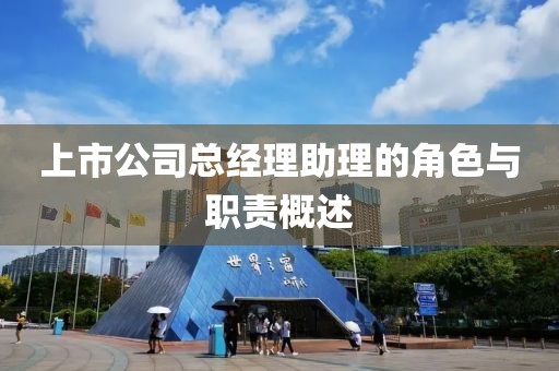 上市公司總經(jīng)理助理的角色與職責(zé)概述