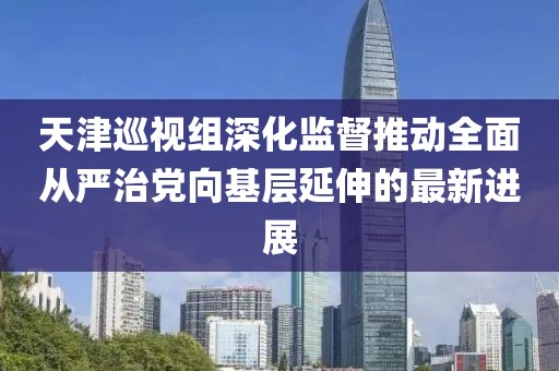 天津巡視組深化監(jiān)督推動全面從嚴(yán)治黨向基層延伸的最新進展