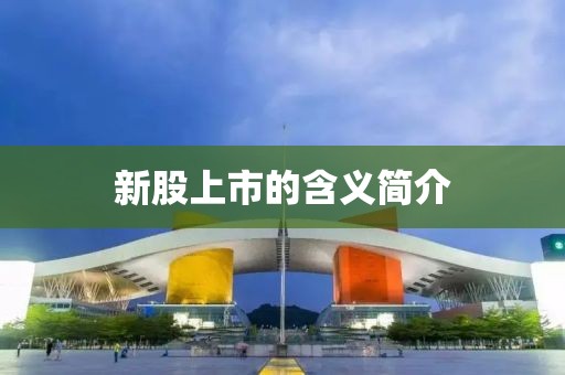 新股上市的含義簡(jiǎn)介