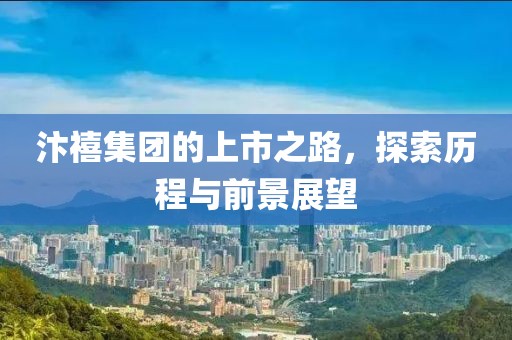 汴禧集團的上市之路，探索歷程與前景展望