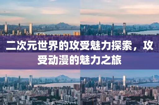 二次元世界的攻受魅力探索，攻受動(dòng)漫的魅力之旅