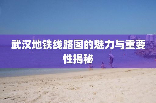 武漢地鐵線路圖的魅力與重要性揭秘