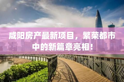 咸陽房產最新項目，繁榮都市中的新篇章亮相！