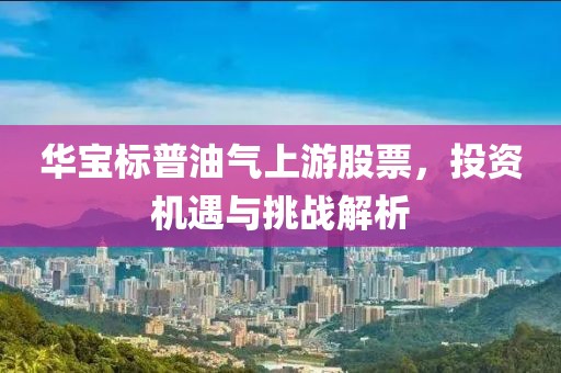 華寶標(biāo)普油氣上游股票，投資機(jī)遇與挑戰(zhàn)解析