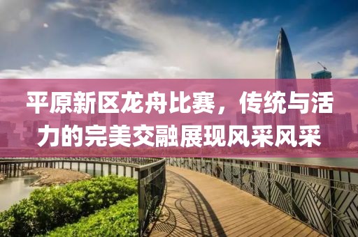 平原新區(qū)龍舟比賽，傳統(tǒng)與活力的完美交融展現(xiàn)風(fēng)采風(fēng)采