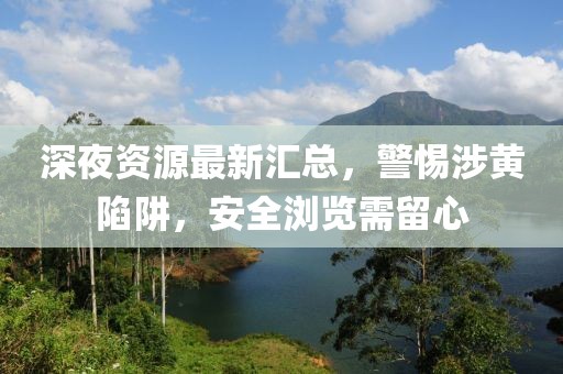 深夜資源最新匯總，警惕涉黃陷阱，安全瀏覽需留心