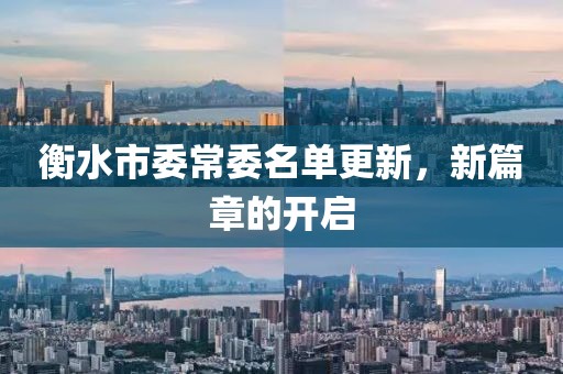 衡水市委常委名單更新，新篇章的開啟