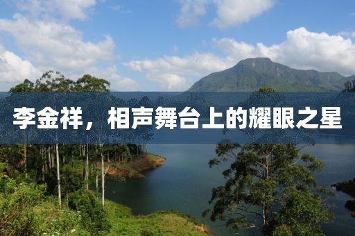 李金祥，相聲舞臺(tái)上的耀眼之星