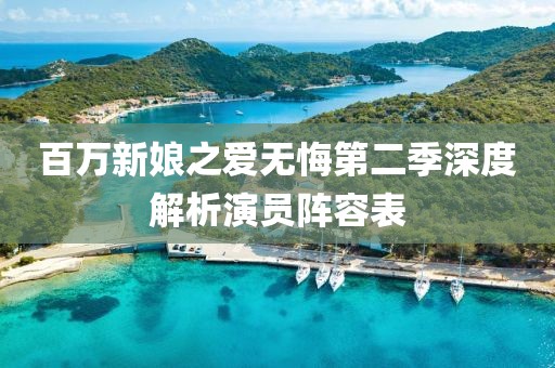 百萬(wàn)新娘之愛(ài)無(wú)悔第二季深度解析演員陣容表