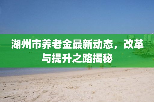 湖州市養(yǎng)老金最新動態(tài)，改革與提升之路揭秘
