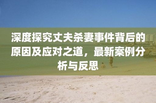 深度探究丈夫殺妻事件背后的原因及應(yīng)對之道，最新案例分析與反思