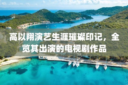 高以翔演藝生涯璀璨印記，全覽其出演的電視劇作品