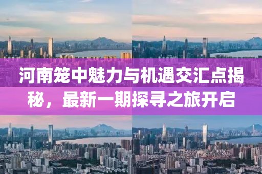 河南籠中魅力與機遇交匯點揭秘，最新一期探尋之旅開啟