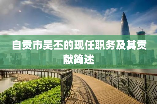 自貢市吳丕的現(xiàn)任職務及其貢獻簡述