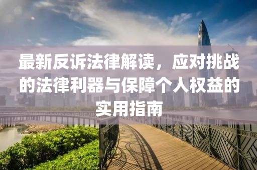 最新反訴法律解讀，應(yīng)對(duì)挑戰(zhàn)的法律利器與保障個(gè)人權(quán)益的實(shí)用指南