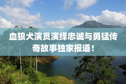 血狼犬演員演繹忠誠(chéng)與勇猛傳奇故事獨(dú)家報(bào)道！