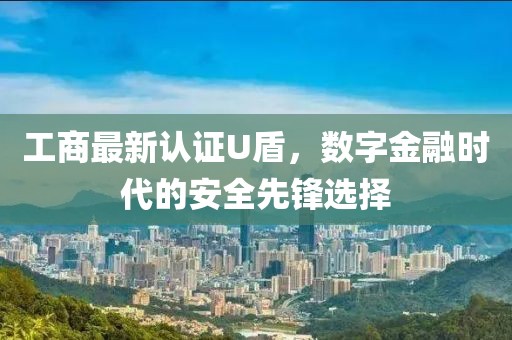 工商最新認證U盾，數(shù)字金融時代的安全先鋒選擇