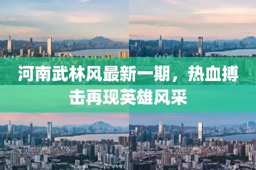 河南武林風(fēng)最新一期，熱血搏擊再現(xiàn)英雄風(fēng)采