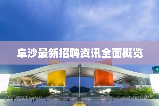 阜沙最新招聘資訊全面概覽