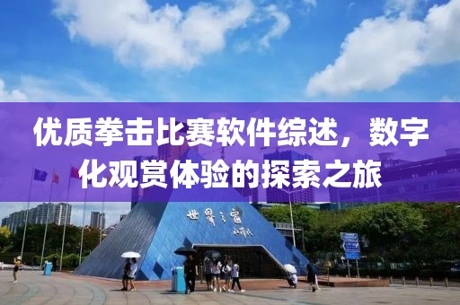 優(yōu)質(zhì)拳擊比賽軟件綜述，數(shù)字化觀賞體驗的探索之旅
