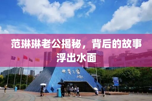 范琳琳老公揭秘，背后的故事浮出水面