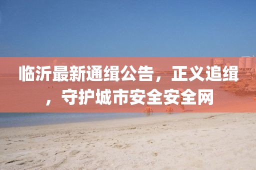 臨沂最新通緝公告，正義追緝，守護(hù)城市安全安全網(wǎng)