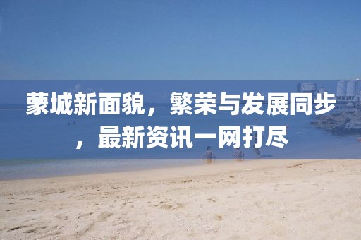 蒙城新面貌，繁榮與發(fā)展同步，最新資訊一網打盡