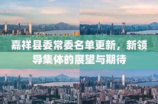 嘉祥縣委常委名單更新，新領(lǐng)導(dǎo)集體的展望與期待