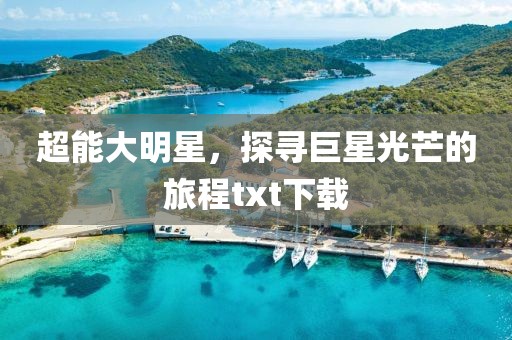 超能大明星，探尋巨星光芒的旅程txt下載