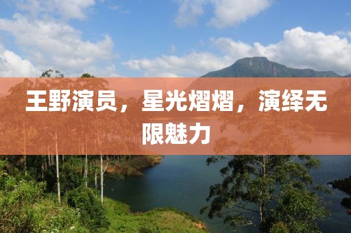 王野演員，星光熠熠，演繹無(wú)限魅力