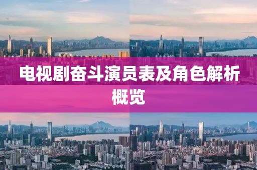 電視劇奮斗演員表及角色解析概覽