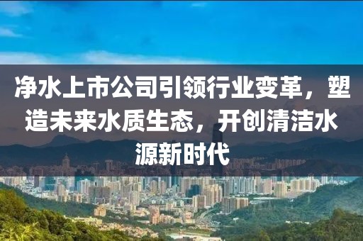 凈水上市公司引領(lǐng)行業(yè)變革，塑造未來水質(zhì)生態(tài)，開創(chuàng)清潔水源新時(shí)代