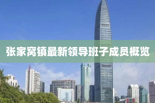 張家窩鎮(zhèn)最新領(lǐng)導(dǎo)班子成員概覽