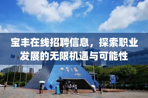 寶豐在線招聘信息，探索職業(yè)發(fā)展的無限機(jī)遇與可能性