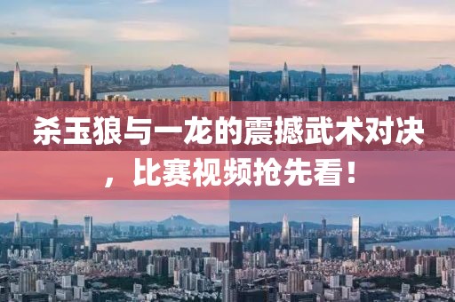 殺玉狼與一龍的震撼武術(shù)對決，比賽視頻搶先看！