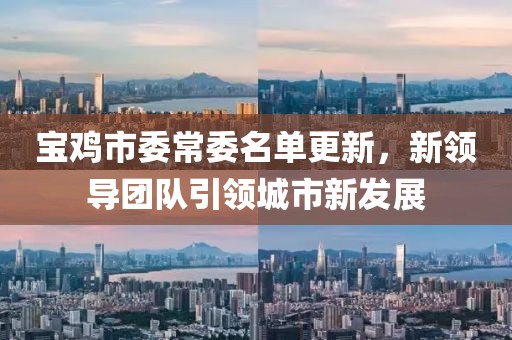 寶雞市委常委名單更新，新領(lǐng)導(dǎo)團(tuán)隊(duì)引領(lǐng)城市新發(fā)展