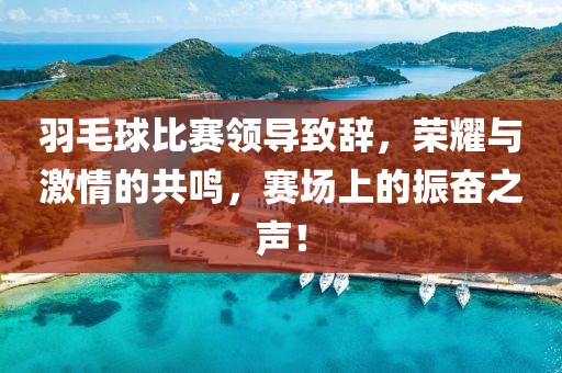 羽毛球比賽領(lǐng)導(dǎo)致辭，榮耀與激情的共鳴，賽場(chǎng)上的振奮之聲！