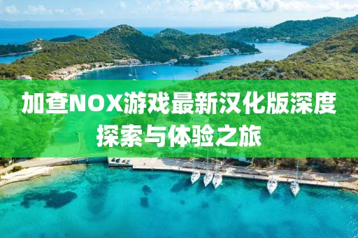 加查NOX游戲最新漢化版深度探索與體驗之旅