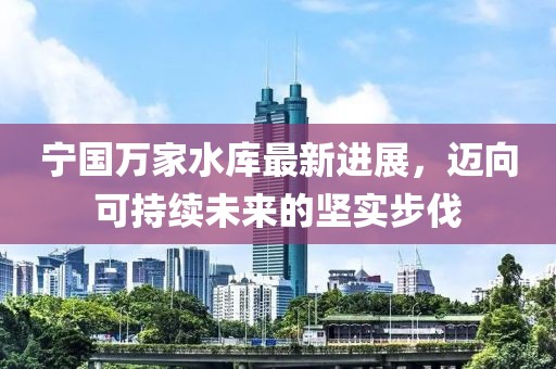 寧國萬家水庫最新進展，邁向可持續(xù)未來的堅實步伐